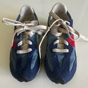 Kids New Balance Blue and Red Sneakers